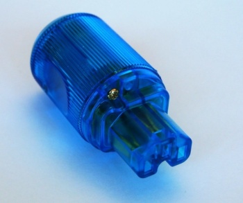 MS HD Power MS-9315RK 'The Blue' Rhodium plated IEC Plug